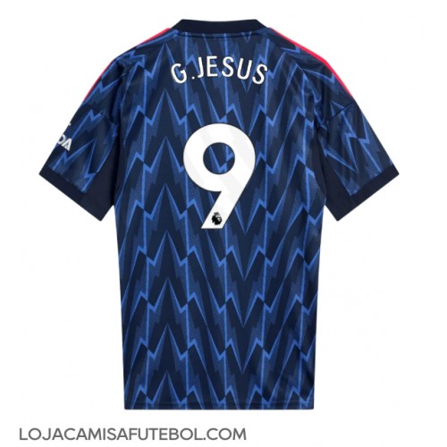 Camisa de Futebol Arsenal Gabriel Jesus #9 Equipamento Secundário 2025-26 Manga Curta